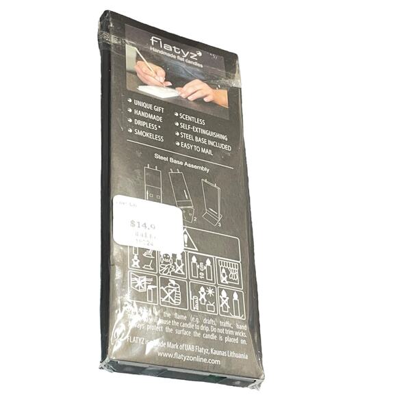 Flatyz Flat Candle Christmas Tree Dripless Smokeless Art Handmade Holiday Green - Picture 8 of 12